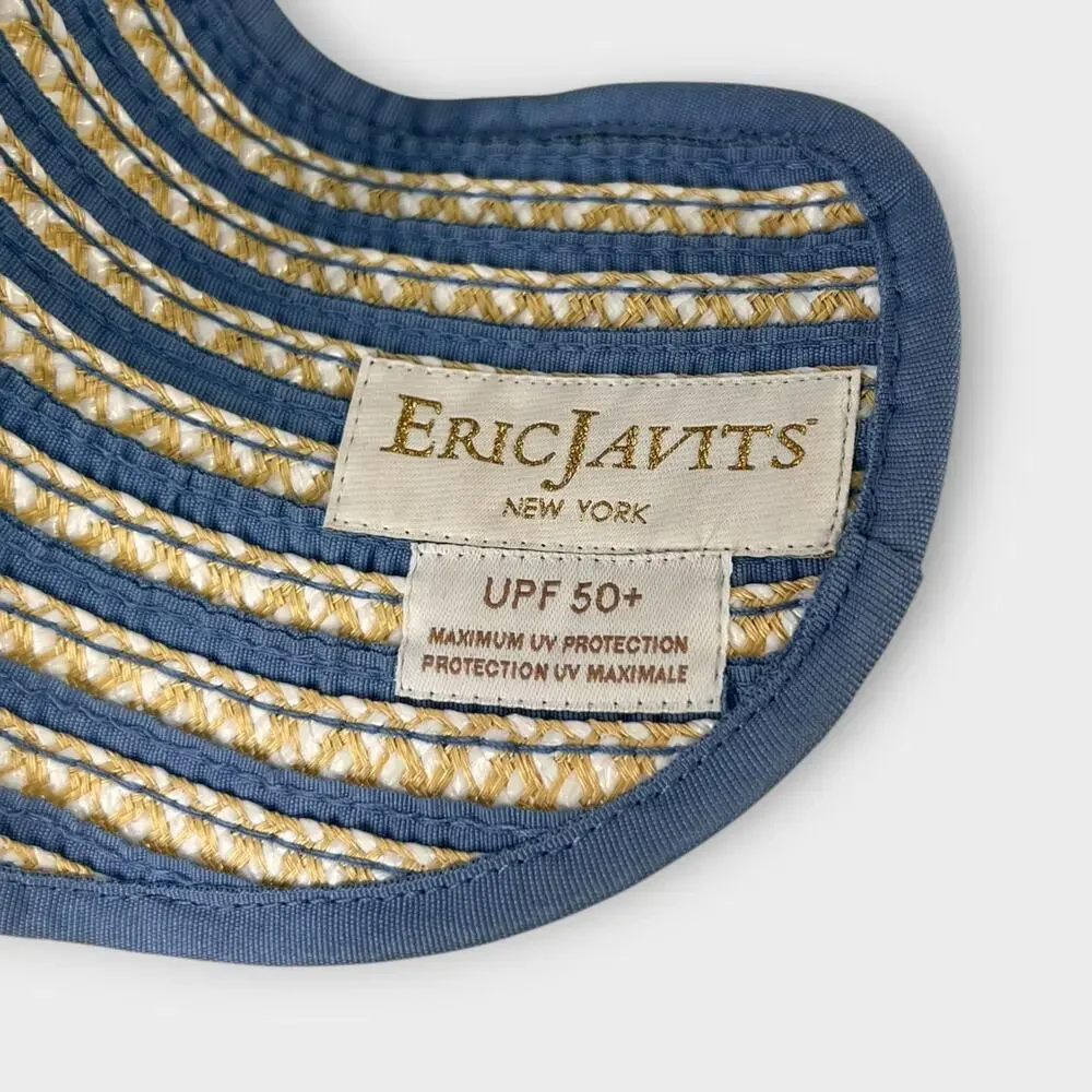 Eric Javits Brooke Visor in Blue Mix - Picture 5 of 8